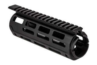 Guntec USA drop-in handguard for carbine-length AR-15 or AR10 features M-LOK mounting and a full length top rail.